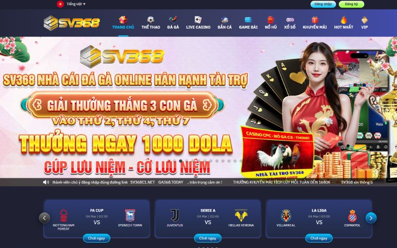 Khám Phá Tổng Quan Về Nhà Cái SV368 – Đỉnh Cao Cá Cược Châu Á
