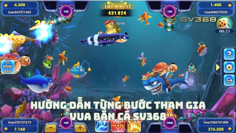 Hướng dẫn từng bước tham gia vua bắn cá sv368